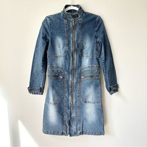 Vintage DarylK-189 Cargo Longline Denim Jacket